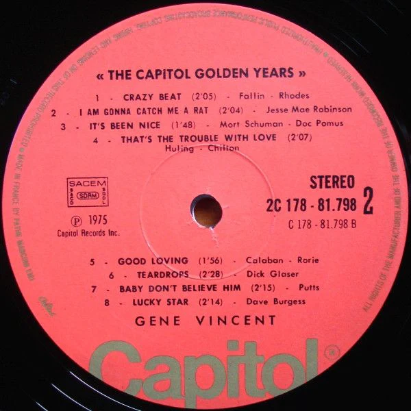 USED - Gene Vincent - The Capitol Golden Years - Gene Vincent Story Vol. 7 Et 8. - Image 7