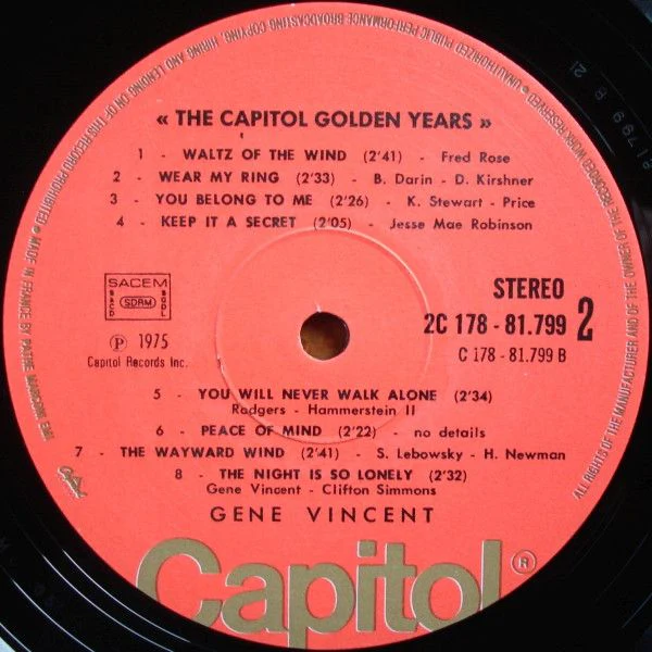 USED - Gene Vincent - The Capitol Golden Years - Gene Vincent Story Vol. 7 Et 8. - Image 9
