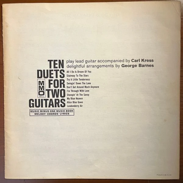 USED - George Barnes - Ten Duets For Two Guitars - Image 3