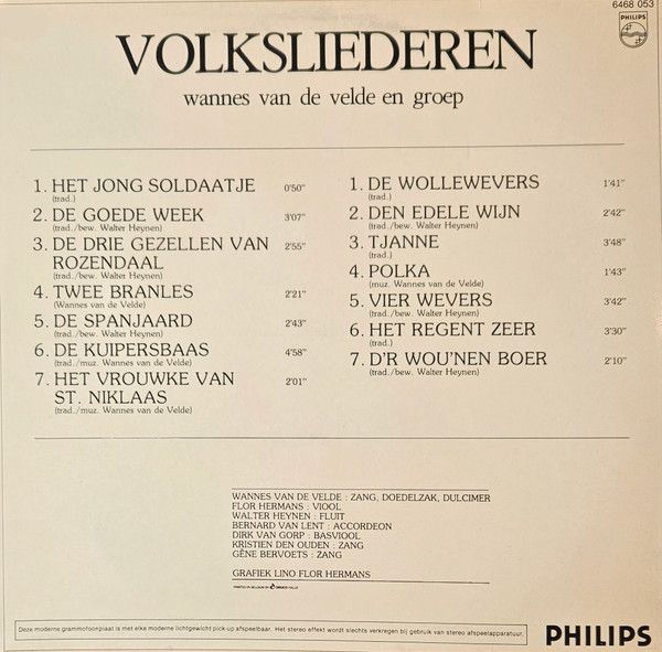USED - Groep Wannes van de Velde - Volksliederen - Image 2
