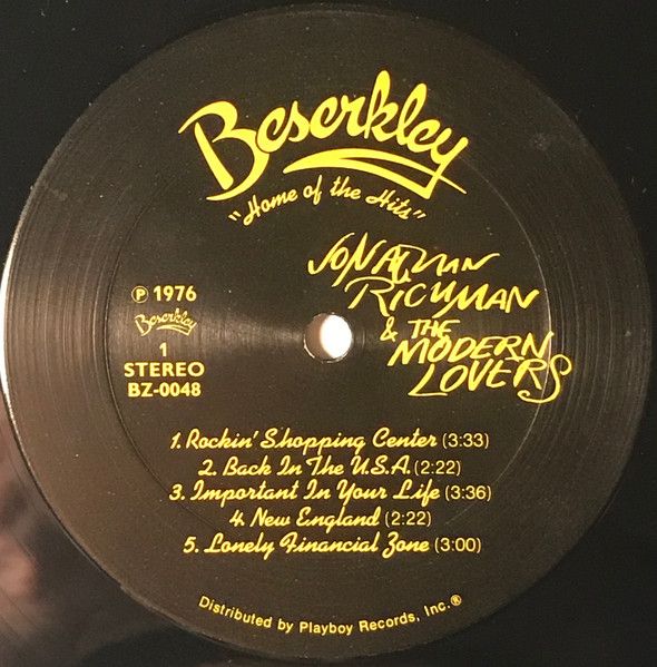USED - Jonathan Richman & The Modern Lovers - Jonathan Richman & The Modern Lovers - Image 3