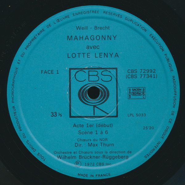 USED - Kurt Weill - Mahagonny - Image 2