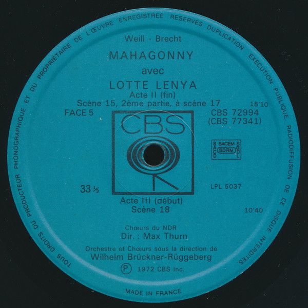 USED - Kurt Weill - Mahagonny - Image 6