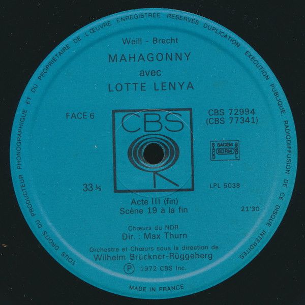 USED - Kurt Weill - Mahagonny - Image 7