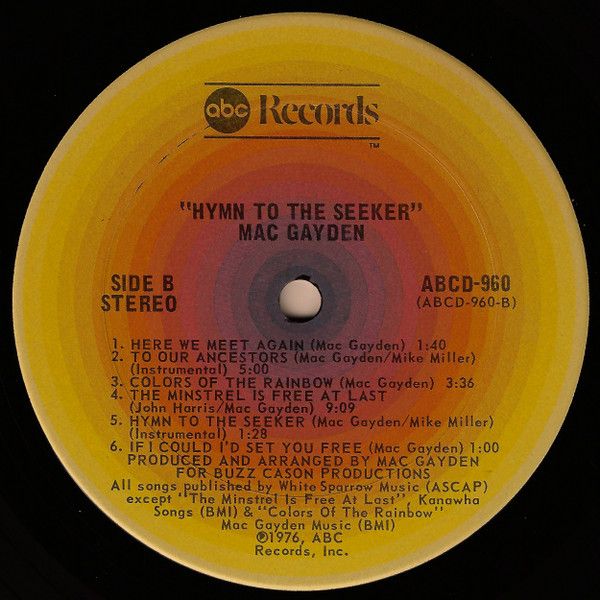 USED - Mac Gayden - Hymn To The Seeker - Image 4