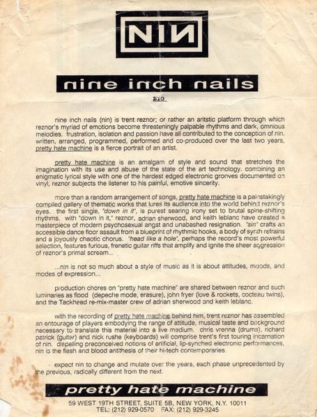USED - Nine Inch Nails - Pretty Hate Machine - Image 8