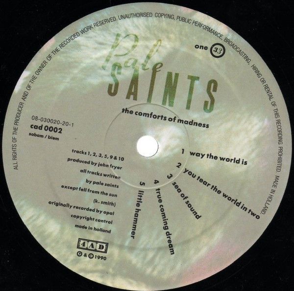 USED - Pale Saints - The Comforts Of Madness - Image 2