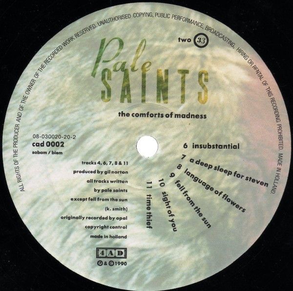 USED - Pale Saints - The Comforts Of Madness - Image 3