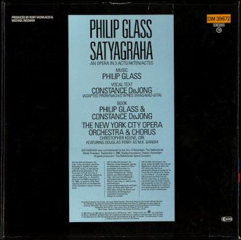 USED - Philip Glass - Satyagraha - Image 2
