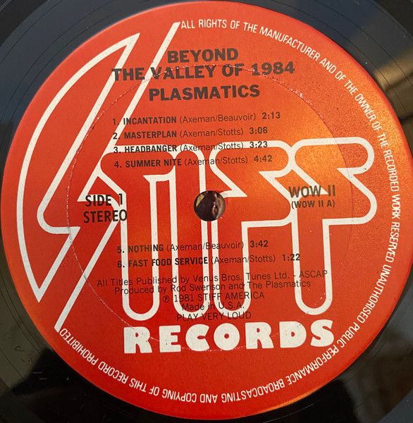 USED - Plasmatics (2) - Beyond The Valley Of 1984 - Image 3