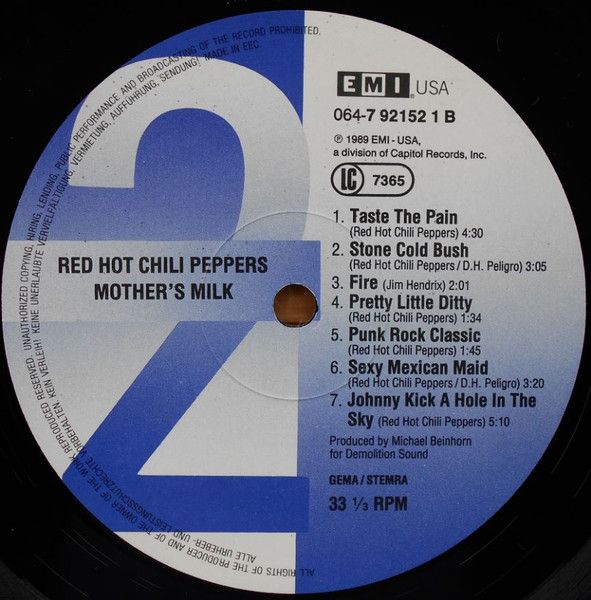 USED - Red Hot Chili Peppers - Mother's Milk - Image 4