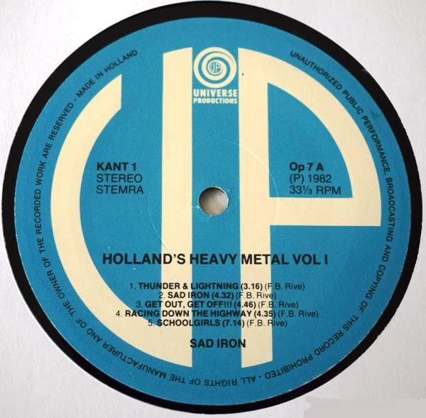 USED - Sad Iron - Holland Heavy Metal Vol. 1 - Image 3