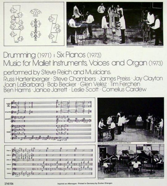 USED - Steve Reich - Drumming / Music For Mallet Instruments, Voices And Organ / Six Pianos - Image 2