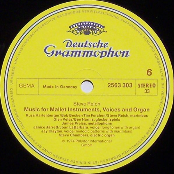 USED - Steve Reich - Drumming / Music For Mallet Instruments, Voices And Organ / Six Pianos - Image 8