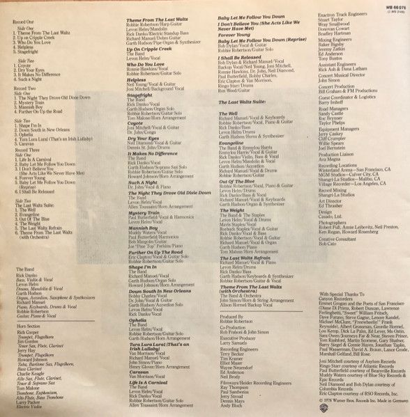 USED - The Band - The Last Waltz - Image 22