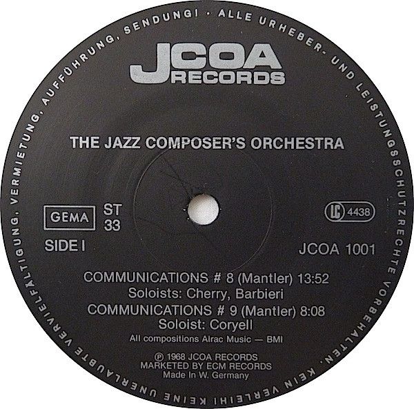 USED - The Jazz Composer's Orchestra - The Jazz Composer's Orchestra - Image 7