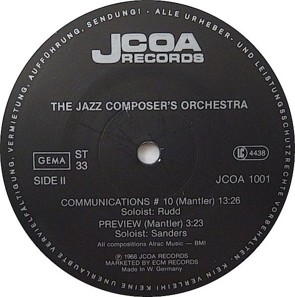 USED - The Jazz Composer's Orchestra - The Jazz Composer's Orchestra - Image 8