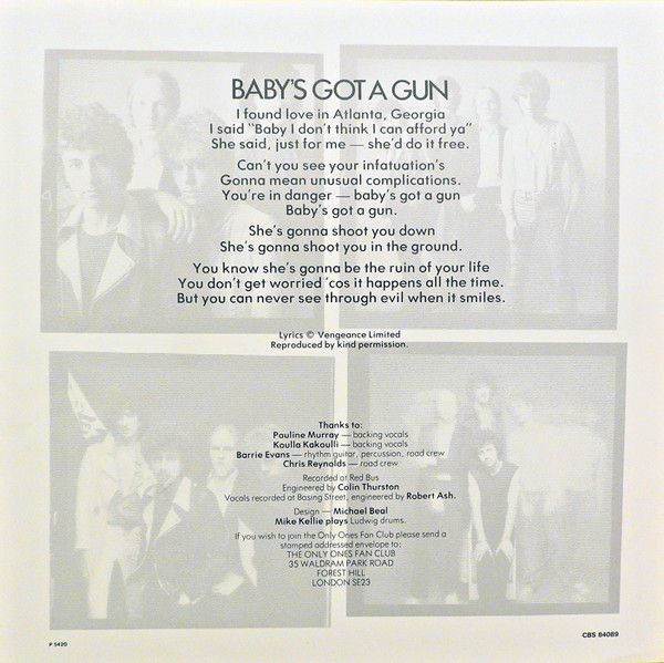 USED - The Only Ones - Baby's Got A Gun - Image 5