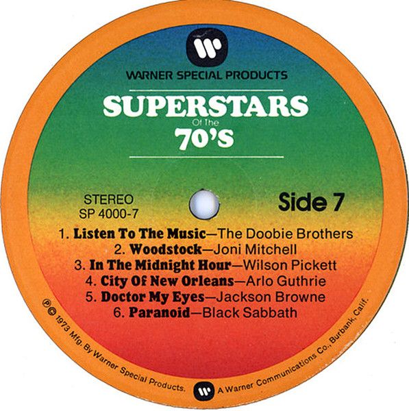 USED - Various - Superstars Of The 70's - Image 7