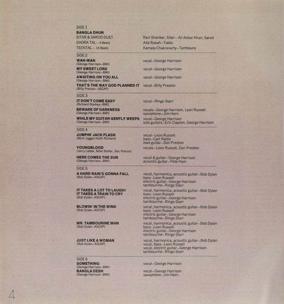 USED - Various - The Concert For Bangla Desh - Image 84