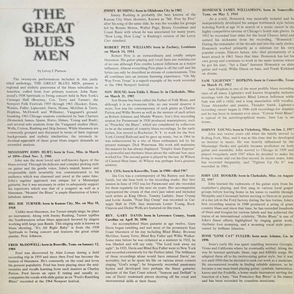 USED - Various - The Great Blues Men - Image 7