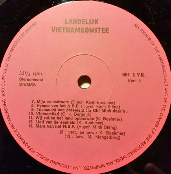 USED - Various - Voor De Overwinning Van De Vietnamese Revolutie - Image 3