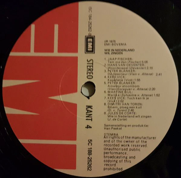 USED - Various - Wie In Nederland Wil Zingen ... (De Jaren '60 - '65) - Image 7