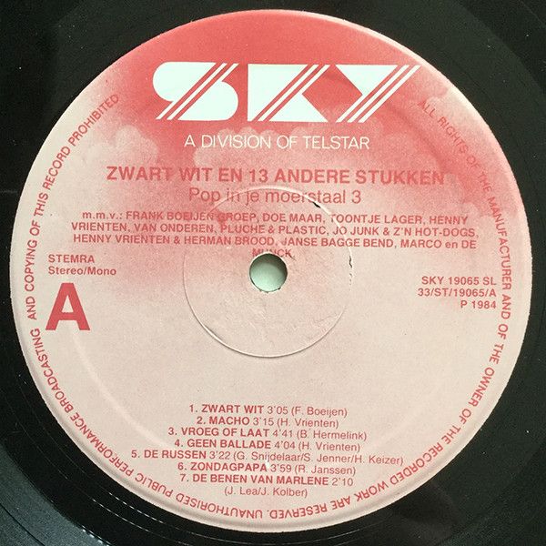 USED - Various - Zwart Wit En 13 Andere Stukken (Pop In Je Moerstaal 3) - Image 3