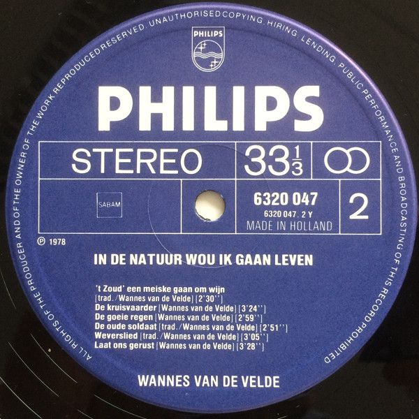 USED - Wannes Van De Velde - In De Natuur Wou Ik Gaan Leven - Image 4