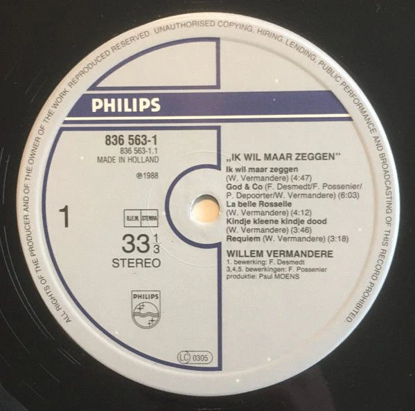 USED - Willem Vermandere - Ik Wil Maar Zeggen - Image 3