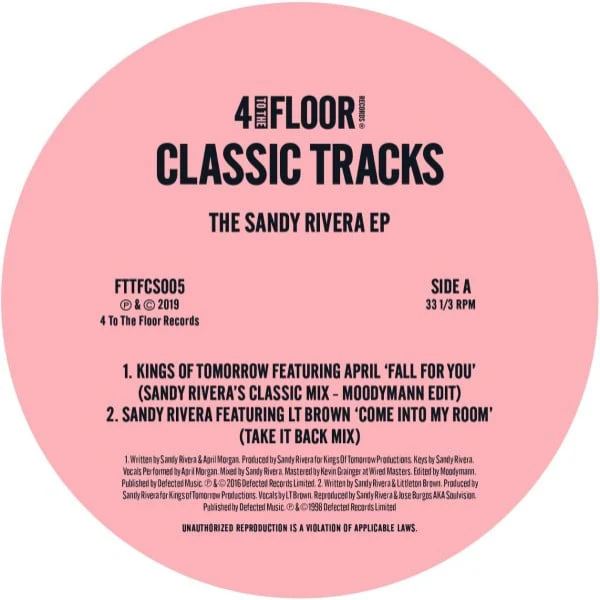 Various Artists - The Sandy Rivera EP (Moodymann Edit) (12")