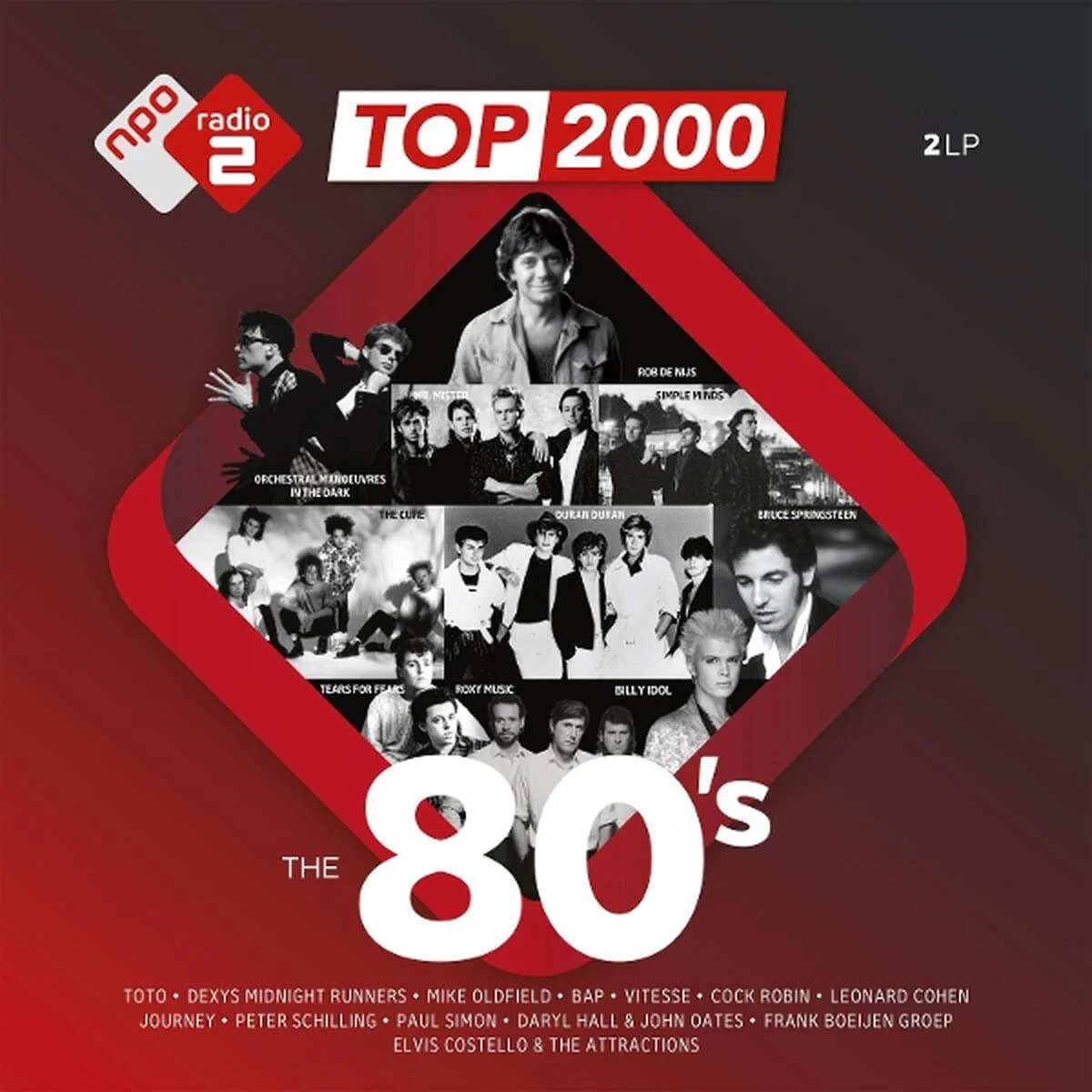 Various Artists - Top 2000 - The 80's (Coke Bottle Clear Vinyl LP) - Image 2